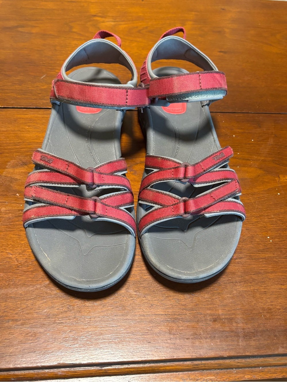 Teva Tirra Women’s Sport Sandals Burgundy/Gray Size 10